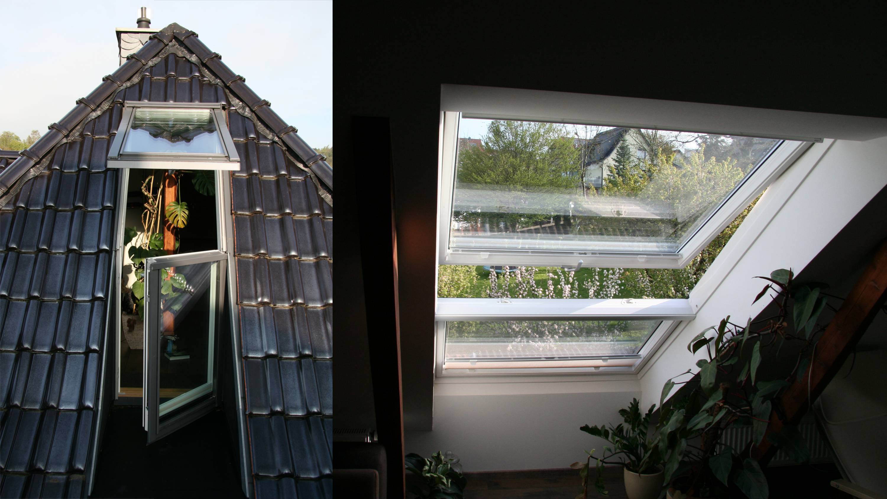 Zwei individuelle Dachfenster Lösungen